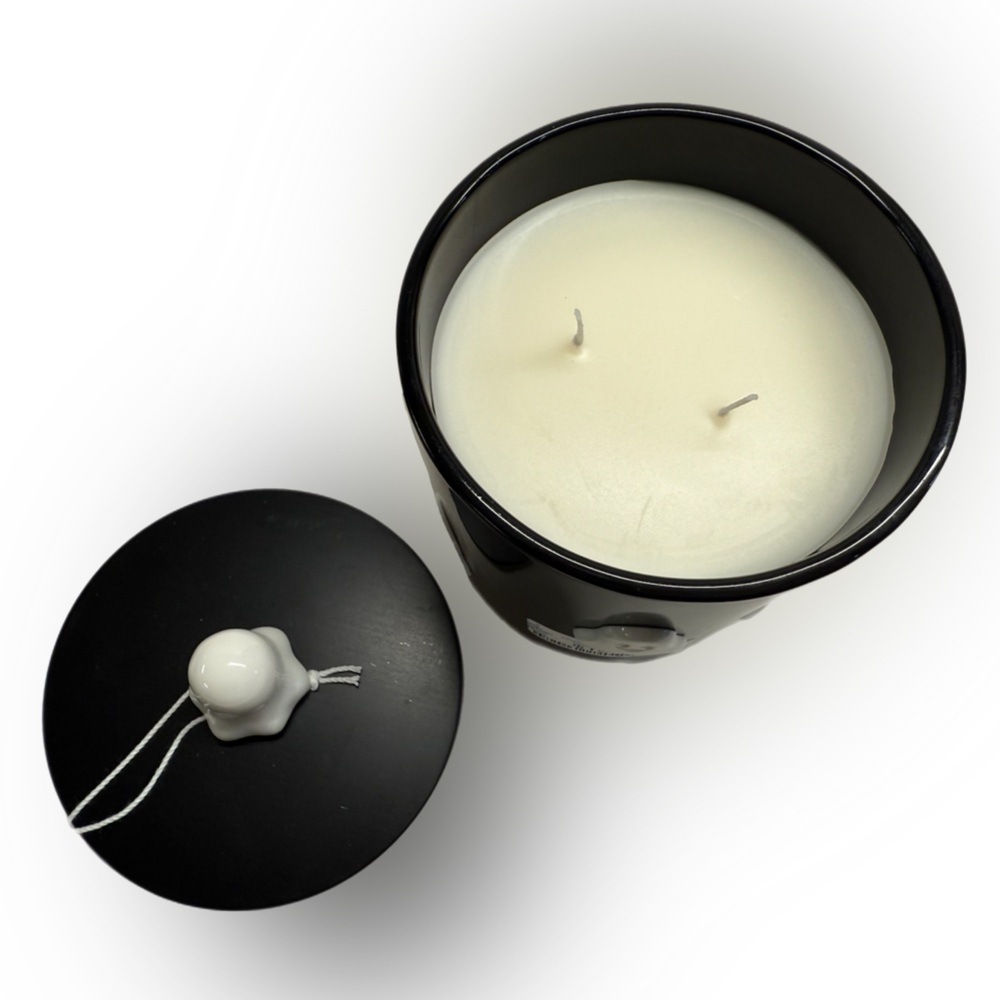 NWT! Enchanté Spooky Citrus Glow  13 Oz. Candle Decorative Ghosts On Lid & Jar - Picture 3 of 9